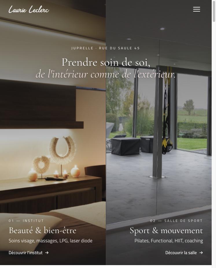 Aperçu du site laurie-leclerc.com