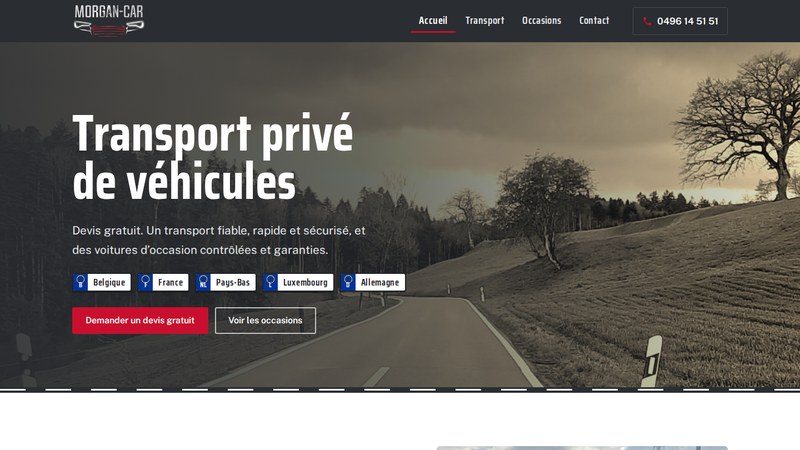 Aperçu du site morgan-car.be