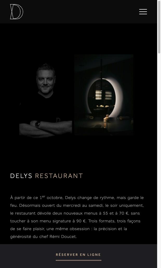 Aperçu du site delys-restaurant.be